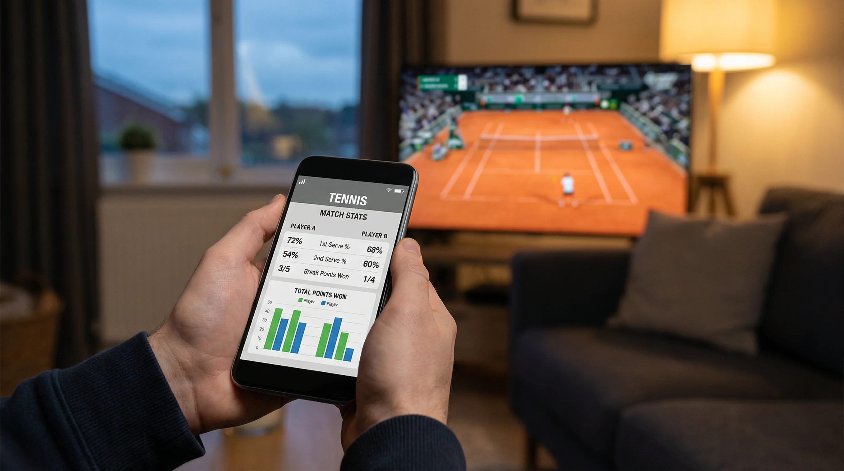 Apuestas en vivo en tenis ATP con estadisticas en tiempo real durante un partido